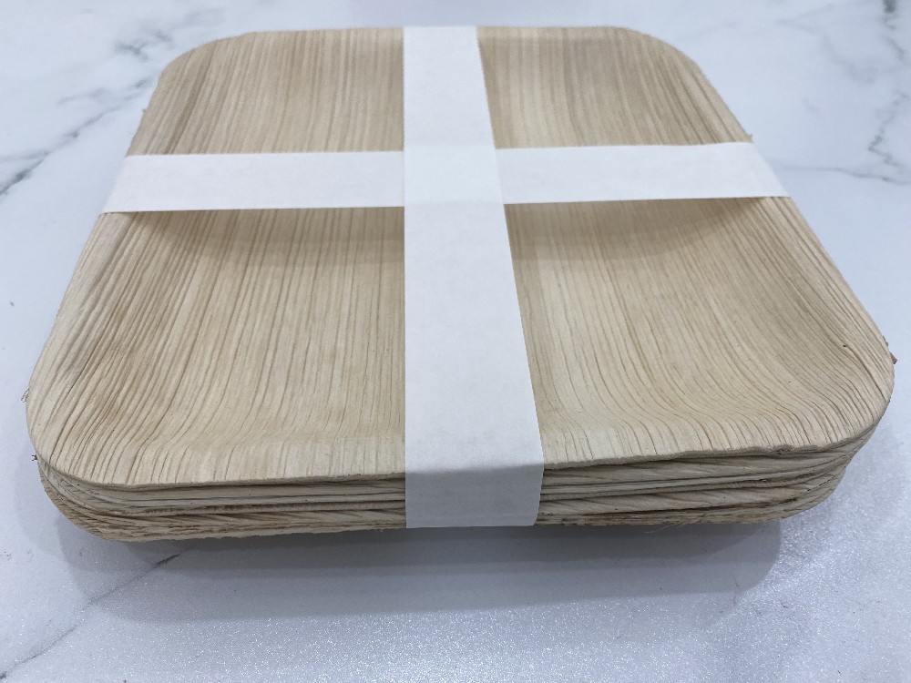 束帶機捆扎打包：棕櫚葉環(huán)保餐盤